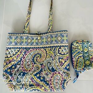 Vera Bradley Tote and Makeup Purse